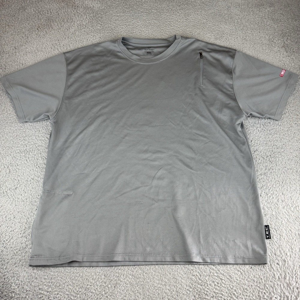 SCOTTeVEST‎ Shirt Mens XXXL Gray TEC Performance Technical Travel Hidden Pock